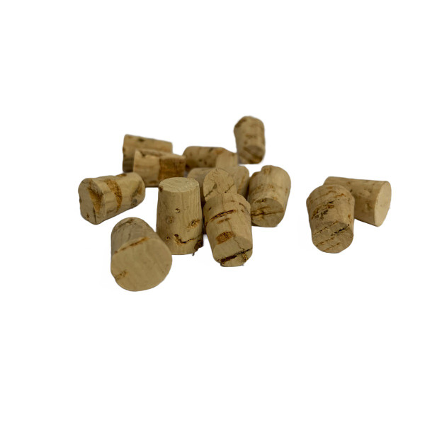 Tiny tapered cork stoppers